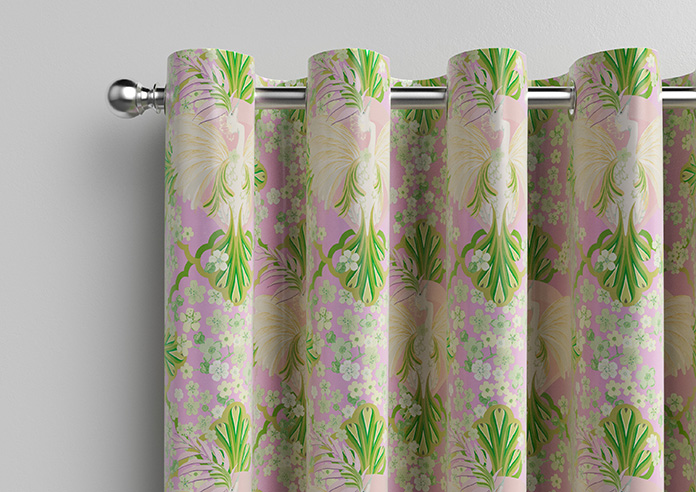 Faded Glamour, Goddess Green Pink - Made To Measure Curtains - Image 12
